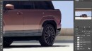 2024 Hyundai Santa Fe pickup truck rendering by Theottle