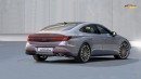 2024 Hyundai Sonata CGI facelift by Carbizzy