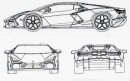 2024 Lamborghini Aventador Successor patent drawing