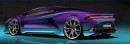 2024 Lamborghini Stella Hybrid rendering by tedoradze.giorgi