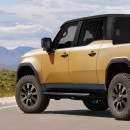 2024 Toyota Land Cruiser 3-Door & pickup truck renderings