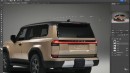 2024 Lexus GX 550 pickup truck rendering by Theottle