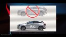 2024 Lexus RX L seven seat CUV rendering by AutoYa