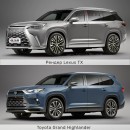 2024 Lexus TX CGI new generation by kelsonik for Kolesa