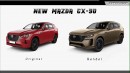 Representación del Mazda CX-90 2024 por Digimods DESIGN
