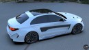2024 Mercedes-AMG E 63 widebody rendering by Evrim Ozgun