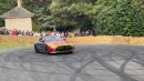 2024 Mercedes-AMG GT doing donuts at 2023 Goodwood Festival of Speed