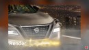 2024 Nissan Rogue CGI facelift by Halo oto
