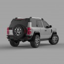 2024 Nissan Xterra compact truck-based SUV rendering by enochgonzalesdesigns