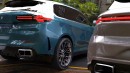 2024 Porsche Cayenne vs BMW X5 CGI comparison by Evren Ozgun Spy Sketch