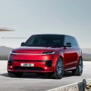 2024 Range Rover Sport EV rendering by superrenderscars