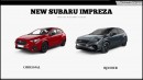 2024 Subaru Impreza-Viziv rendering