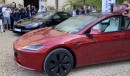 2024 Tesla Model 3 unveiled at the Chateau de Savigny-les-Beaune in France