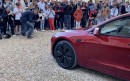 2024 Tesla Model 3 unveiled at the Chateau de Savigny-les-Beaune in France