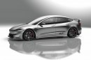 2024 Tesla Model 3 Performance with Unplugged Performance Carbon-Fiber Aero Kit