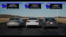 2024 Toyota Camry TRD vs Nissan Altima SR vs Honda Accord...GAP City! Drag and Roll Race