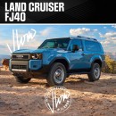 2024 Toyota Land Cruiser FJ40 & Nissan Frontier Pathfinder rendering by jlord8