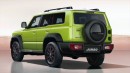2024 Suzuki Jumbo rendering (2024 Toyota Land Cruiser with Jimny design cues)