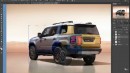 2024 Toyota Land Cruiser Prado pickup truck rendering by Theottle