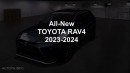 2024 Toyota RAV4 Compact CUV facelift rendering by AutoYa