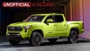 2024 Toyota Tacoma CGI new generation color palette by AutoYa