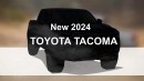 2024 Toyota Tacoma TRD Pro twin-turbo V6 rendering by AutoYa