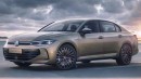 2024 Volkswagen Passat sedan rendering by Next-Gen Car