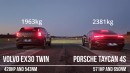 Volvo EX30 vs Porsche Taycan on E-Drive Sweden