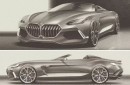 BMW Z8 Roadster CGI revival sketch by tedoradze.giorgi