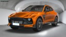 2025 Aston Martin DBX Valour rendering by Digimods DESIGN