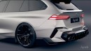 2025 BMW M5 Touring rendering by hycade