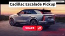 2025 Cadillac Escalade IQ EXT Pickup Truck CGI EV revival by AscarissDesign