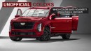 2025 Cadillac Escalade-V rendering by AutoYa