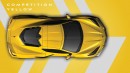 2025 Corvette in Competition Yellow Tintcoat Metallic