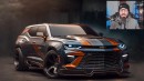 Chevrolet Camaro AI SUV rendering for Brian Mello
