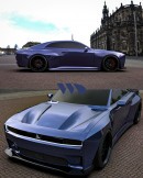2025 Dodge Charger Widebody rendering by Waido Kits