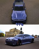 2025 Dodge Charger Widebody rendering by Waido Kits