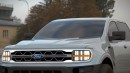 2025 Ford 4x4 Pickup Truck rendering by Evren Ozgun Spy Sketch