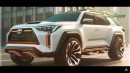 2025 Ford Bronco vs Toyota 4Runner TRD Pro rendering by TheAutoReport