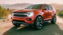2025 Ford Bronco facelift speculative rendering by Next-Gen Car