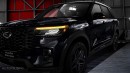 2025 Ford Explorer Black Edition rendering by AutoYa