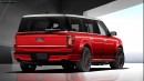 2025 Ford Flex Hybrid rendering by Digimods DESIGN