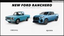 2025 Ford Ranchero PHEV CGI reinvention by Digimods DESIGN