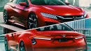 Honda Civic Coupe renderings