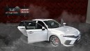 2025 Honda Civic PHEV rendering by AutoYa