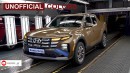 2025 Hyundai Santa Cruz rendering by AutoYa