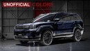 2025 Hyundai Santa Fe Night Edition rendering by AutoYa
