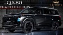 2025 Infiniti QX80 Black Edition rendering by AutoYa