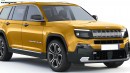 2025 Jeep Grand Cherokee EV CGI facelift by Digimods DESIGN