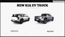 2025 Kia EV Pickup Truck rendering by Digimods DESIGN